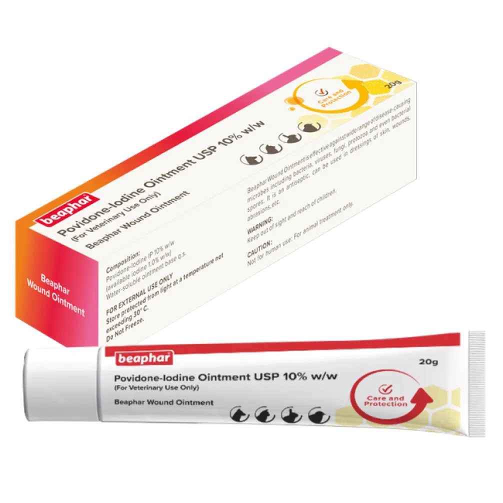 Beaphar Povidone Iodine Wound Healing Powder for Dogs & Cats