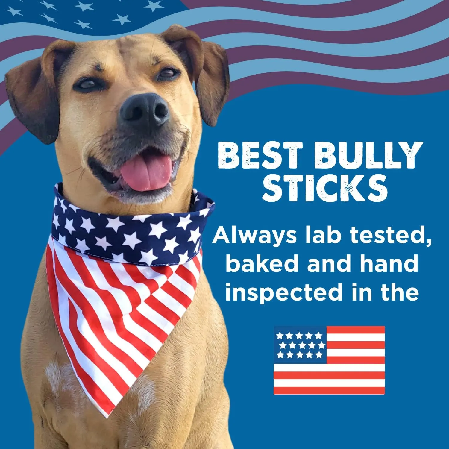 Best Bully Sticks 6 Inch Thick Bully Sticks for Dogs - 5 Count (Pack of 1) - Natural, Grass-Fed Beef, Single Ingredient, Grain and Rawhide Free - Large Breeds