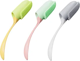 Chchmu Dog Finger Toothbrush 3 Pcs Silicone Cat Toothbrush Pet Finger Toothbrush with Handle for Dogs and Cats Ergonomic Dog Cat Tooth Brush Kit for Pet Dental Care Dog Tooth Brushing Kit