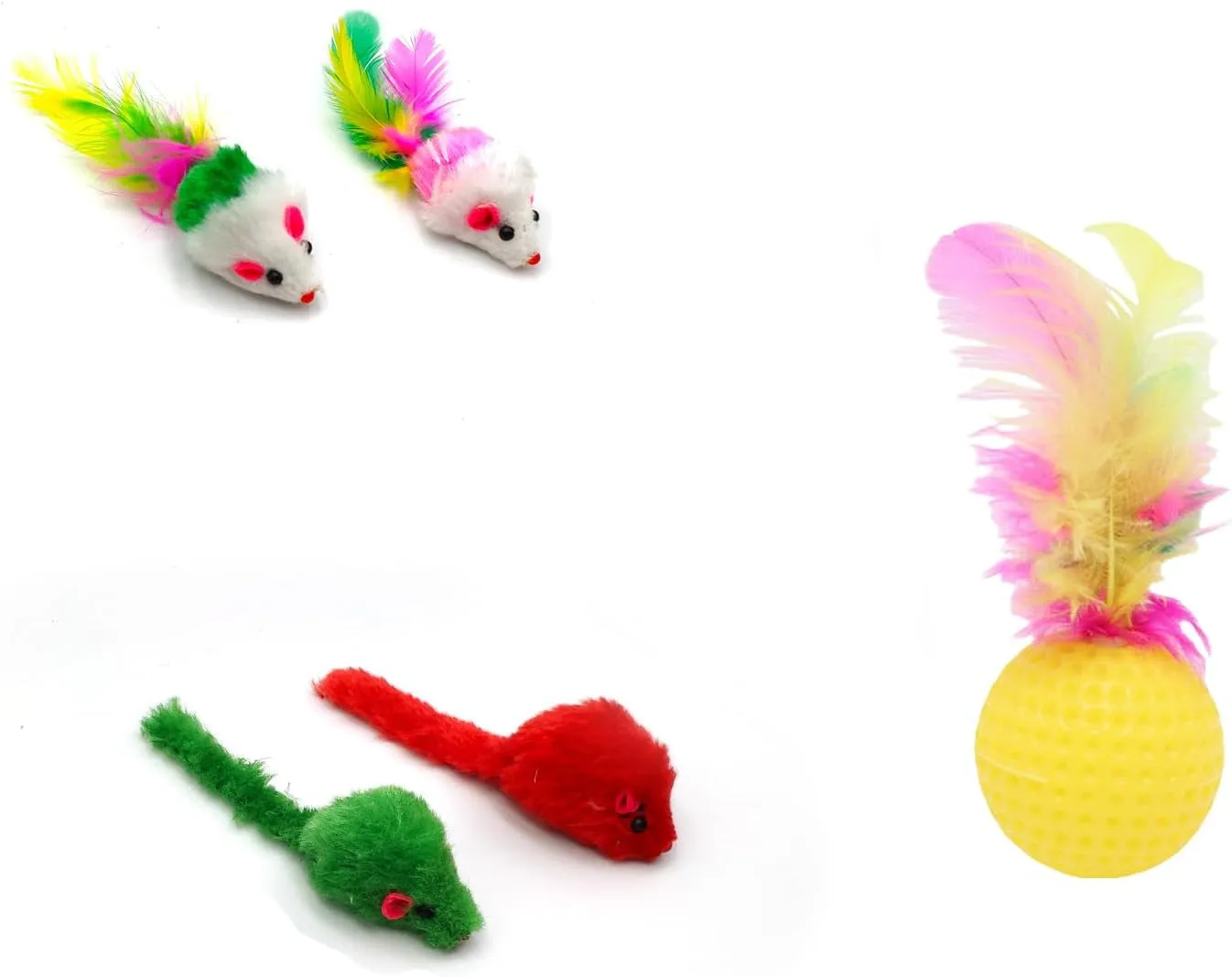 Crinkle Tunnel Ball Wand Teaser Toys