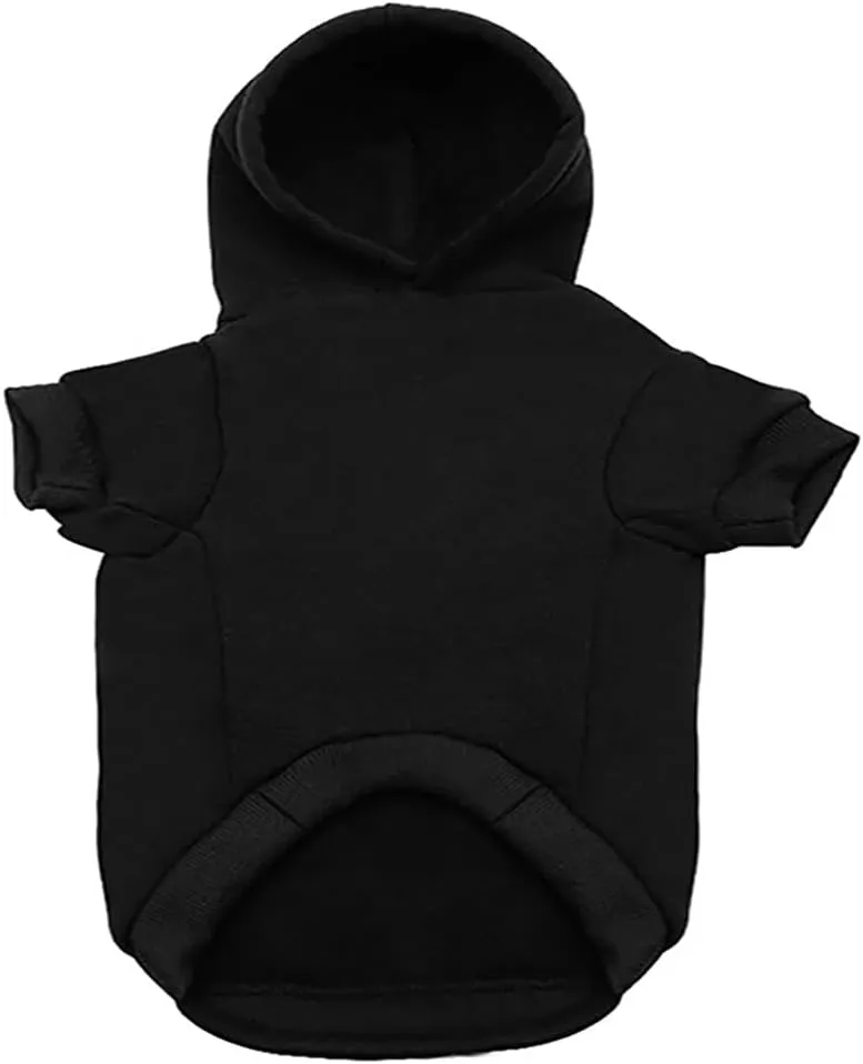 Dog Hoodie Dog Hoodies for Small Dogs Clothes I Love My Dad Fleece Sweater Winter Sweat Shirt Warm Cotton Dog Hoodie for Small Dog Cat Dad Black S