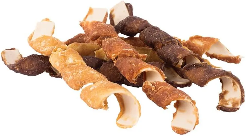 DreamBone Spirals Variety Pack, No-Rawhide Chews For Dogs, 18 Spiral Chews