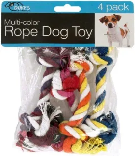duke's Multi-Color Rope Dog Toy 4Piece Set