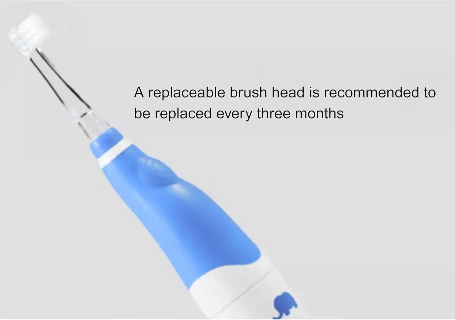 Electric Toothbrush for Dogs & Cats - Soft Bristle Pet Toothbrush, Rechargeable & Quiet, Ideal for Small Dogs and Cats (Blue-White light (1 small brush head   2 spare large brush heads), Small)