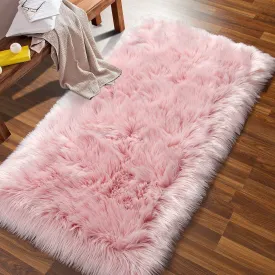 Fluffy Small Dog Cat Bed Mat Plush Faux Fur Pet Bed Mat for Dogs & Cats - Soft & Fluffy Dog Rug, Sheepskin Rug, Luxurious Faux Fur Ultra Cozy for Dogs & Cats
