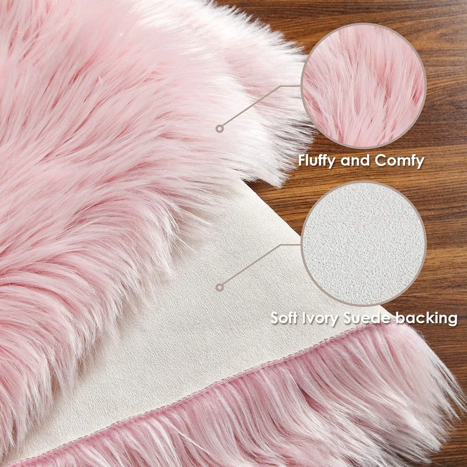 Fluffy Small Dog Cat Bed Mat Plush Faux Fur Pet Bed Mat for Dogs & Cats - Soft & Fluffy Dog Rug, Sheepskin Rug, Luxurious Faux Fur Ultra Cozy for Dogs & Cats