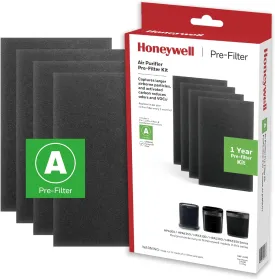 Honeywell HRF-A300 Air Purifier Pre Kit Filter, 4-Pack - Allergen Air Filter Targets Dust, VOC, Pet, Kitchen, and Wildfire/Smoke Odors