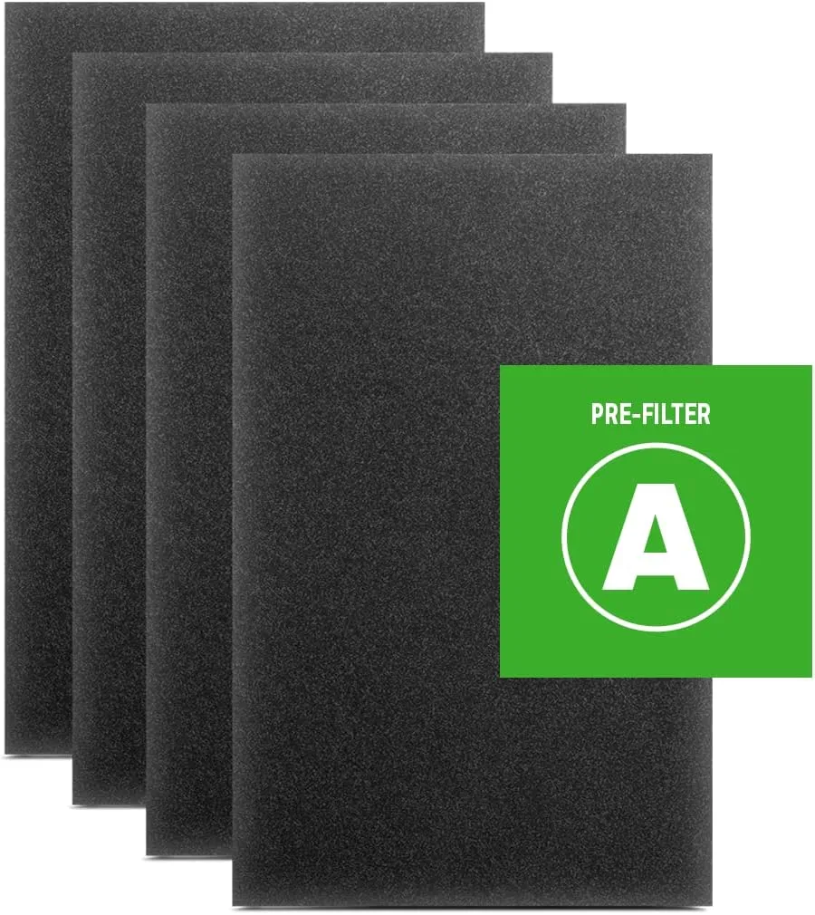 Honeywell HRF-A300 Air Purifier Pre Kit Filter, 4-Pack - Allergen Air Filter Targets Dust, VOC, Pet, Kitchen, and Wildfire/Smoke Odors