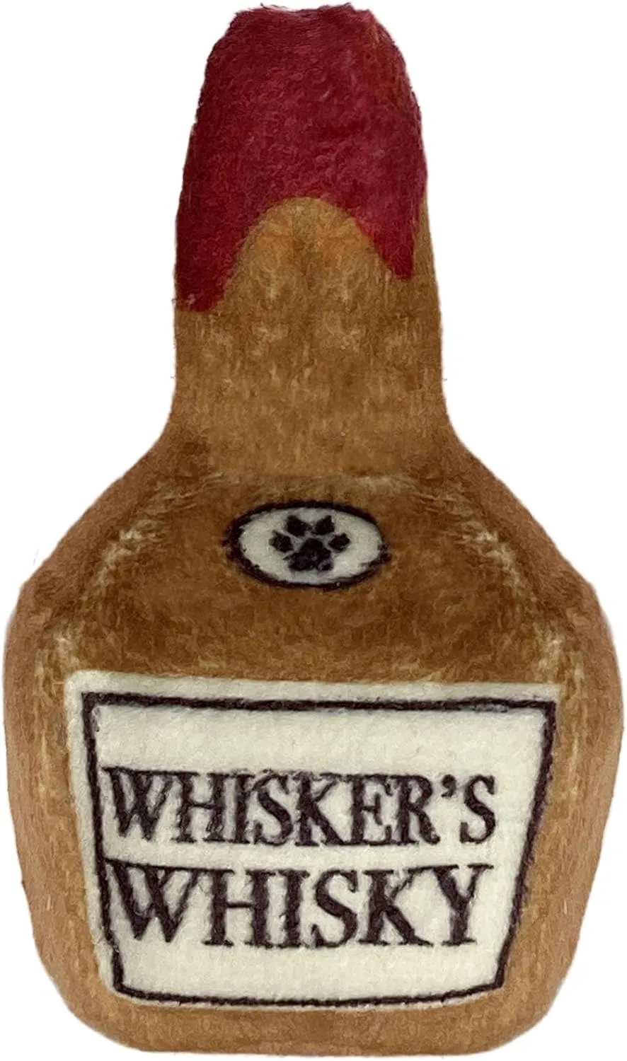 Huxley & Kent Plush Cat Toy - Whisker's Whiskey - Nappy Hour Strong Catnip Filled - Plush Interactive Kitten and Cat Toy with Catnip and Crinkle - Kittybelles
