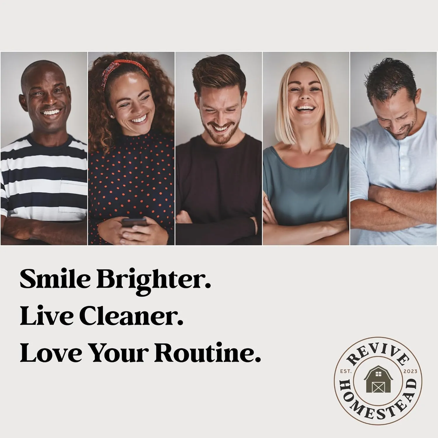 Hydroxyapatite Tooth Powder by Revive Homestead | Remineralizing Toothpaste Powder | Fluoride-Free | Whitening | Natural | 2 oz Amber Glass Jar (with Erythritol) (Peppermint)