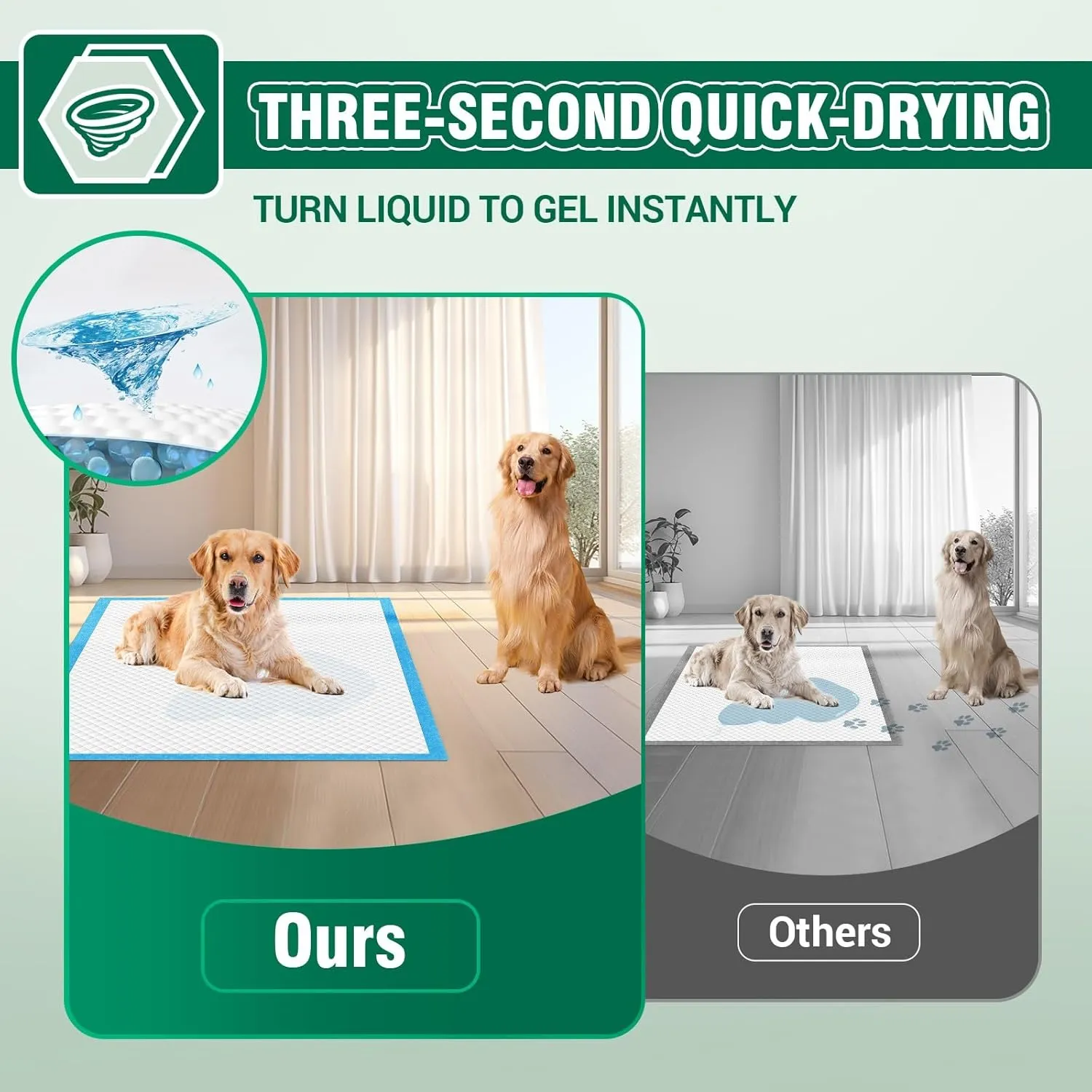 IMMCUTE Dog Pee Pads Extra Large, 36"x44", 30 Ct, Jumbo Pee Pads for Dogs & Puppies