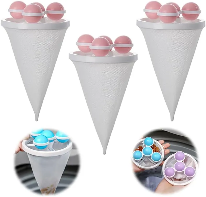Laundry Hair Catcher, 2024 New Floating Hair Filtering Mesh Removal Pet Hair Remover for Laundry, Reusable Washer Hair Catcher Hair Filter Bag Lint Catcher for Washing Machine Hair Catcher