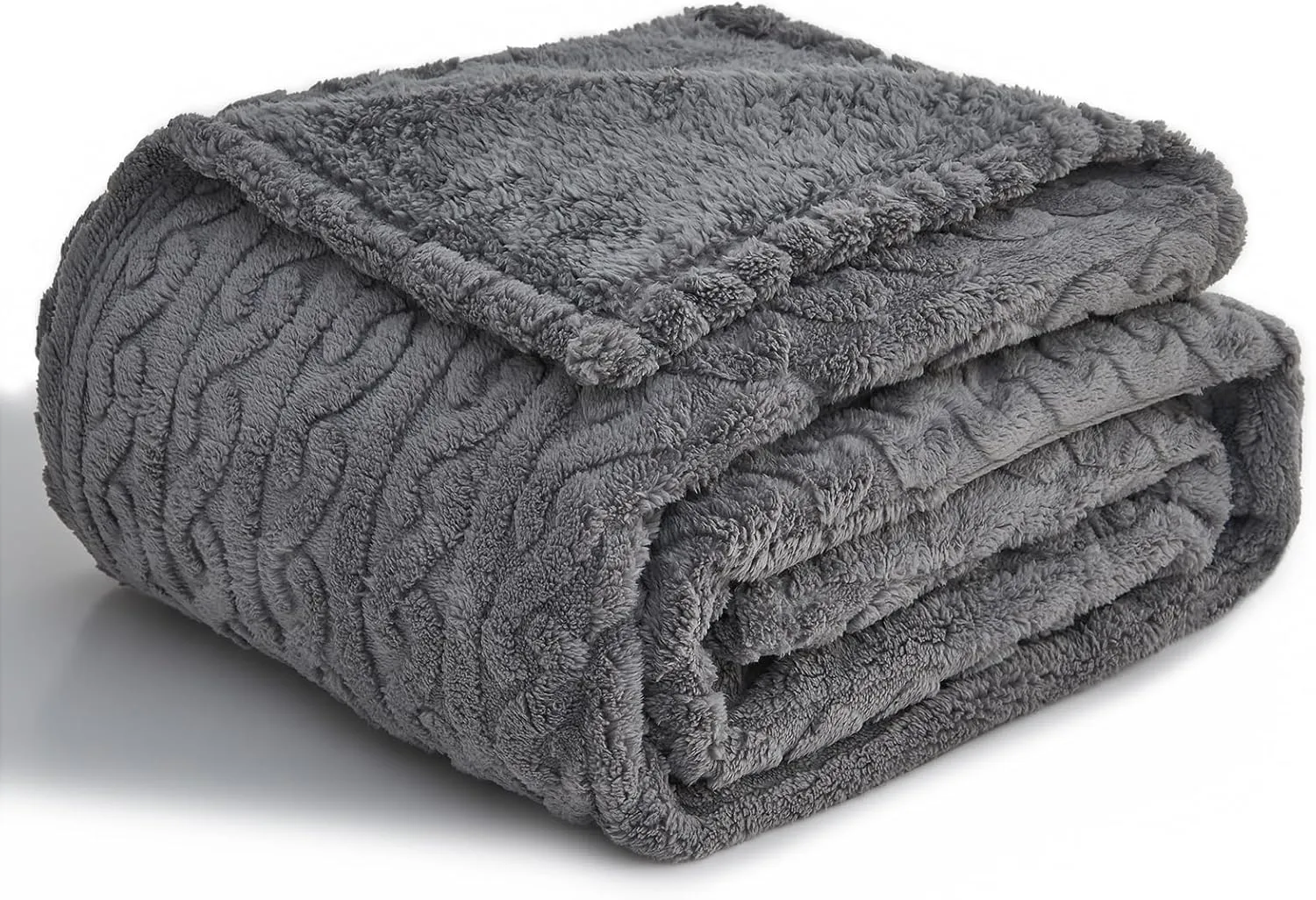 lifein Waterproof Dog Blankets for Dogs - Calming Cat Blanket for Couch Protector Washable, Long Faux Fur Pet Throw Blanket for Large/Small Dogs/Puppy,Furniture Protection (Grey, 65 * 57inches)