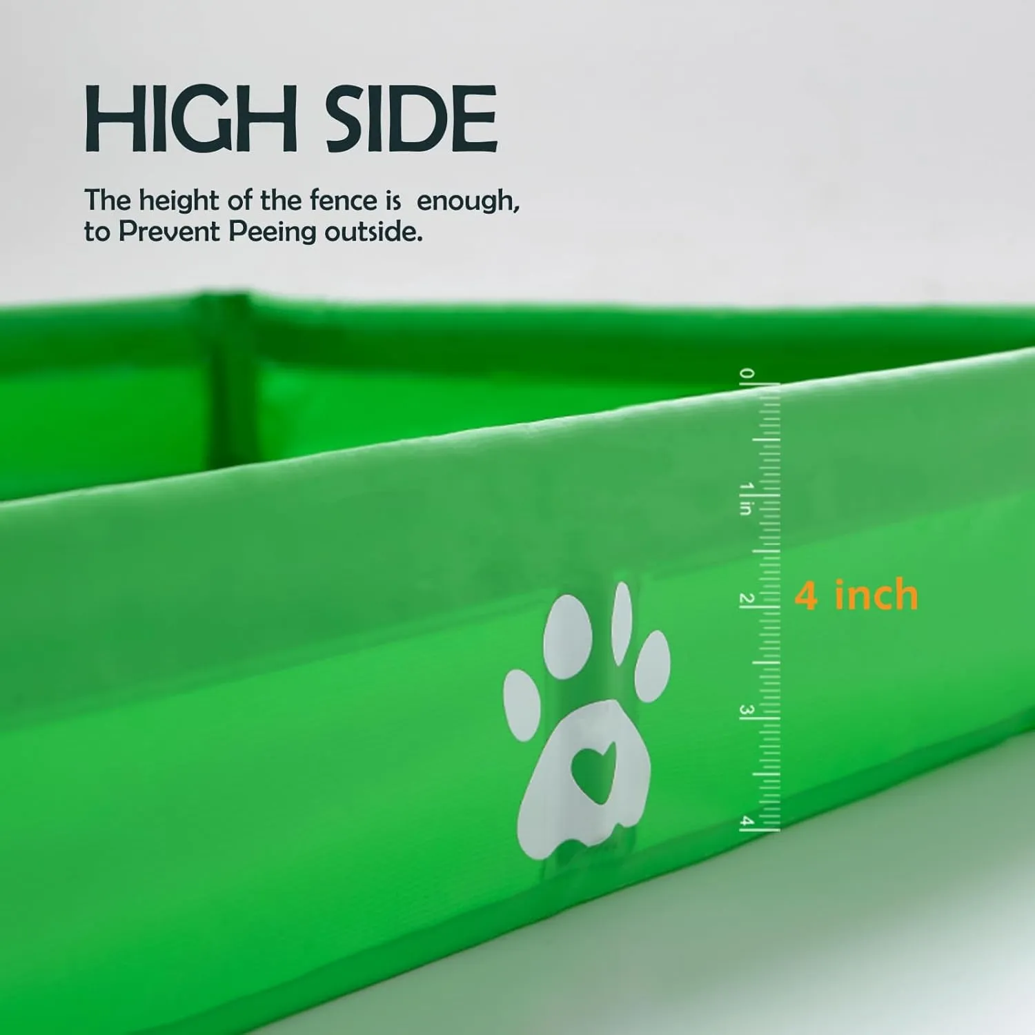 MEEXPAWS Dog Pee Pad Holder Foldable, Puppy Pad Holder Liner Base High Side, Dog Litter Box Indoor 33x22, Training Leak-Proof, Potty Easy Clean