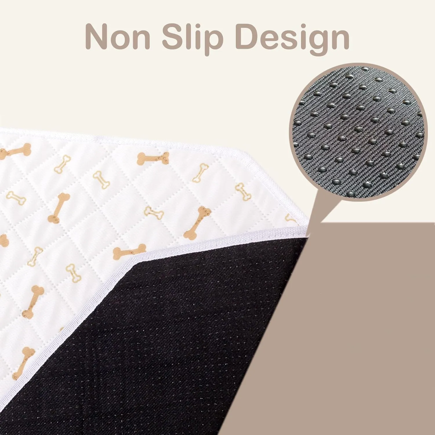 Meow&Woof Reusable Puppy Pads - Washable Pee Pads for Dogs 100% Waterproof Square Playpen Mat, Super Absorbent and Durable Reusable Pee Pads for Dogs 36 Inch 1 Pack