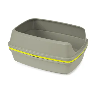 MODERNA Lift to Sift Large Litter Tray Warm Grey and Lemon