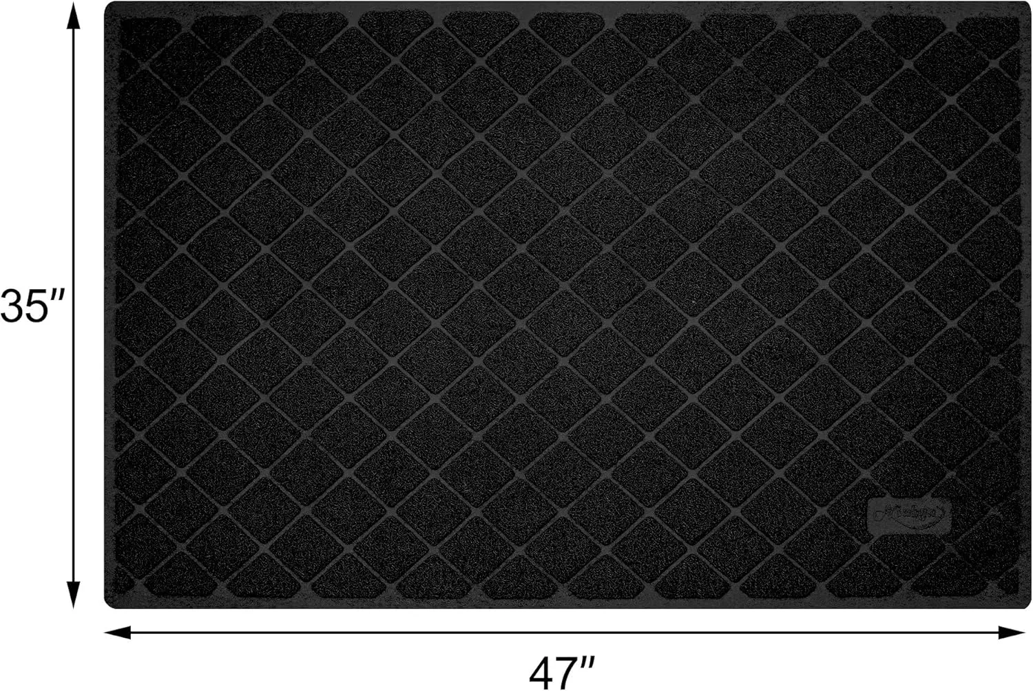 Niubya Premium Cat Litter Mat, 47" Long x 35" Wide, Extra Large Size, Waterproof and Non-Slip Design, Gentle on Paws, Easy to Clean
