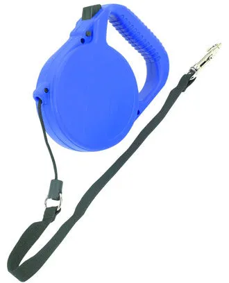 No Frill Cord Retractable Lead Blue 24ft
