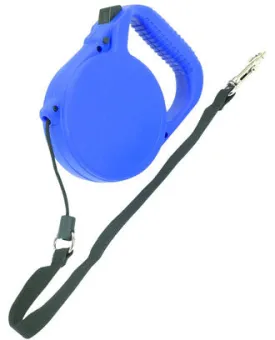 No Frill Cord Retractable Lead Blue 24ft