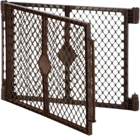 North States MyPet 2-Panel Extension for Petyard Passage: Made in USA. Freestanding. Increases play area up to 34 sq. ft. (26" tall, Brown)