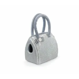 Pet Carrier With Bow - Silverglitter - Sm