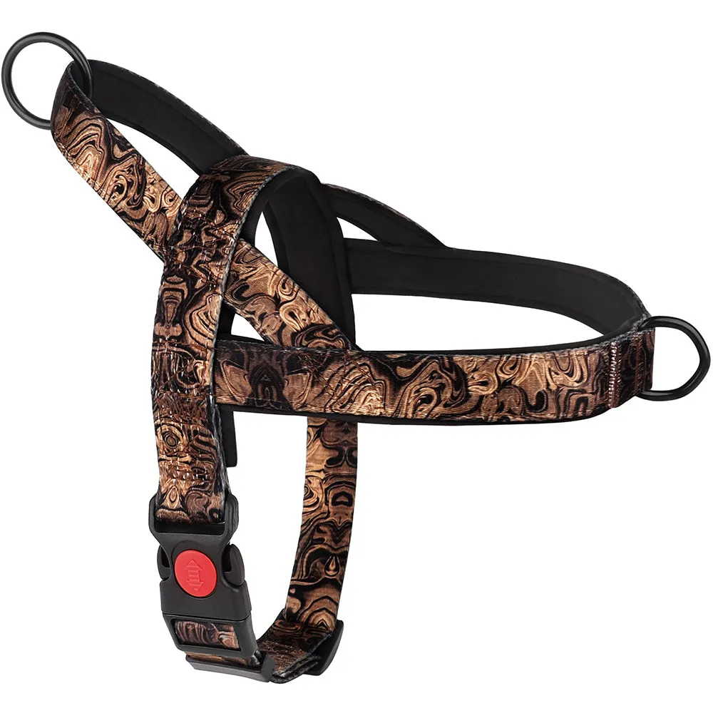 PrintPup No Pull Frenchie Harness with Unique Print Patterns