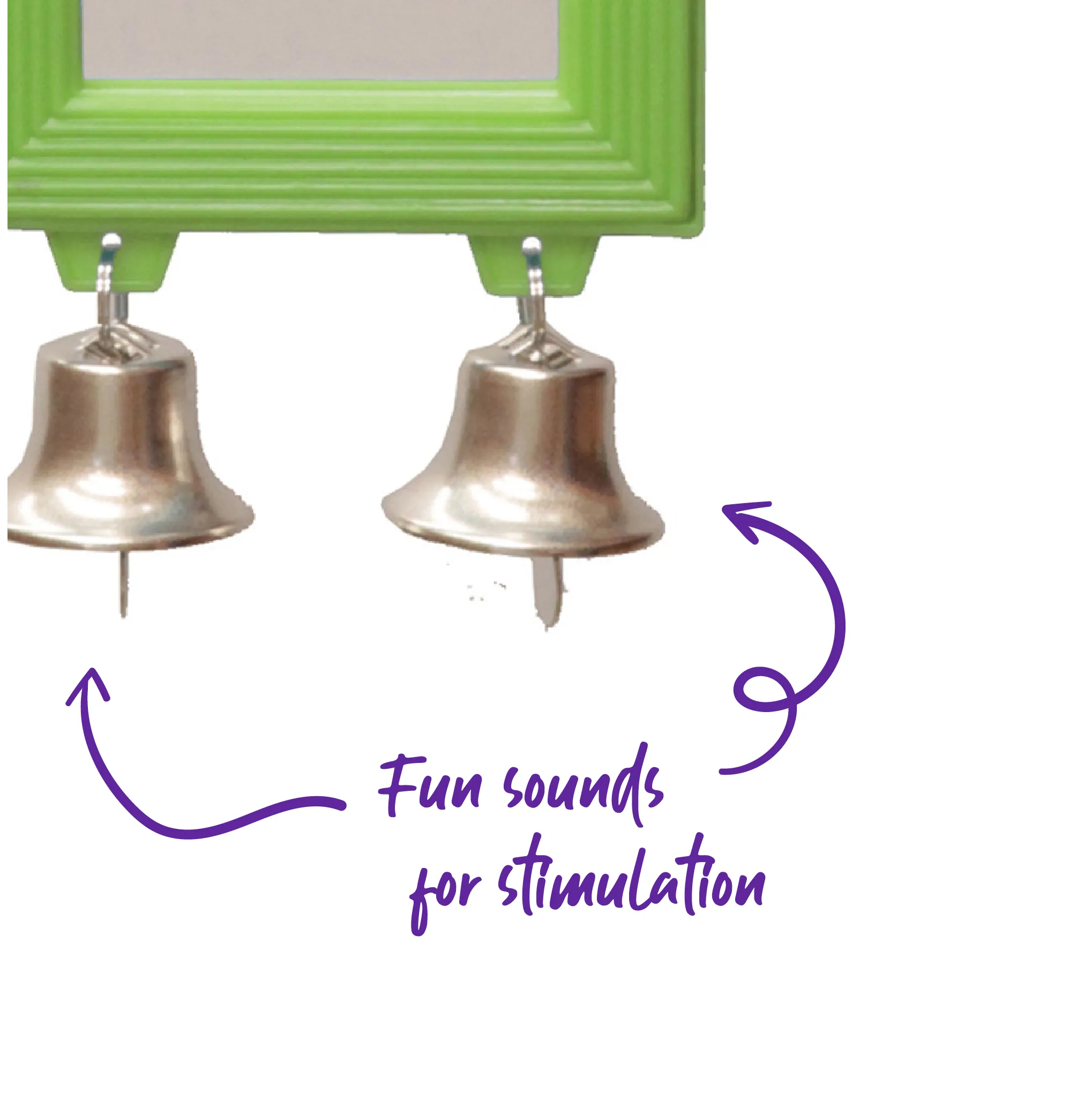 Rectangular Mirror with Bell