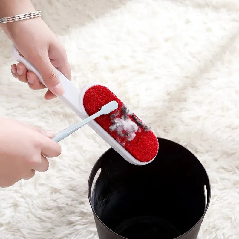 Reusable Double-Sided Lint Remover Brush