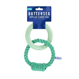 Rosewood Dog Toy Battersea Rope and Rubber Ring