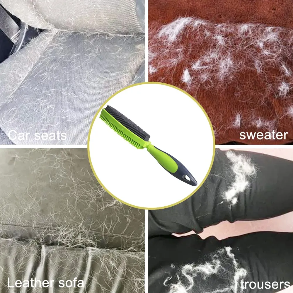 Rubber Pet Hair Removal Brush for Couch Clothes Dog Cat Pet