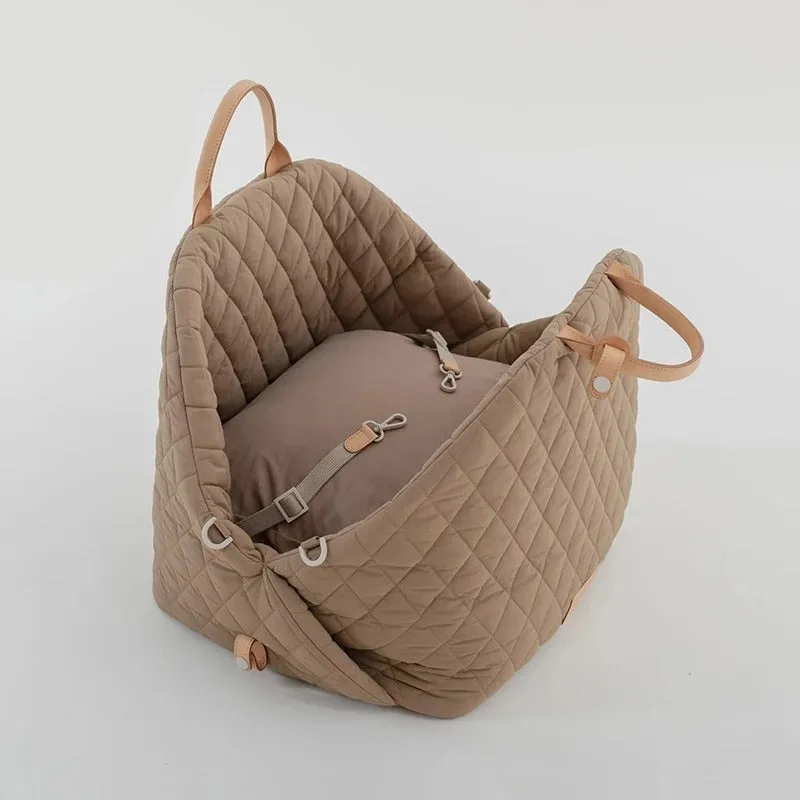Safe Car Dog Carrier Bag – Breathable & Non-Slip Travel Kennel for Small Pets, Gift For Mother's Day 2025