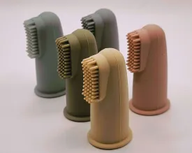 Silicone finger toothbrush