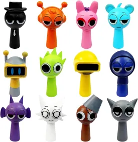Sprunki Toys Mystery Box (12Pcs) - Collector's Edition Action Figures for Adults, Sprunki Birthday Decorations & Office Desk Figurines Set (12Pcs)