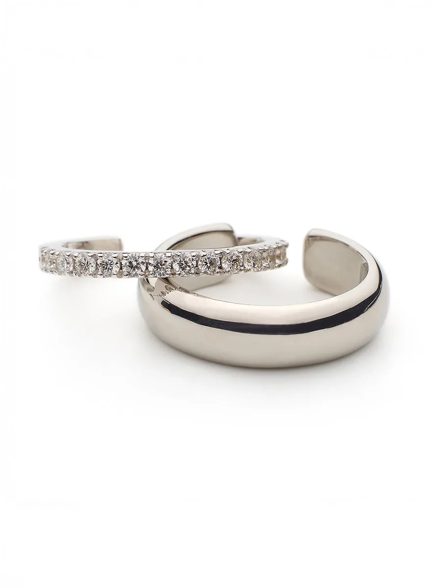 Stella Ear Cuff w/ White Diamonds