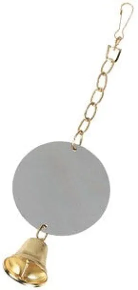TOY FOR PARROT MIRROR ROUND BELL XL