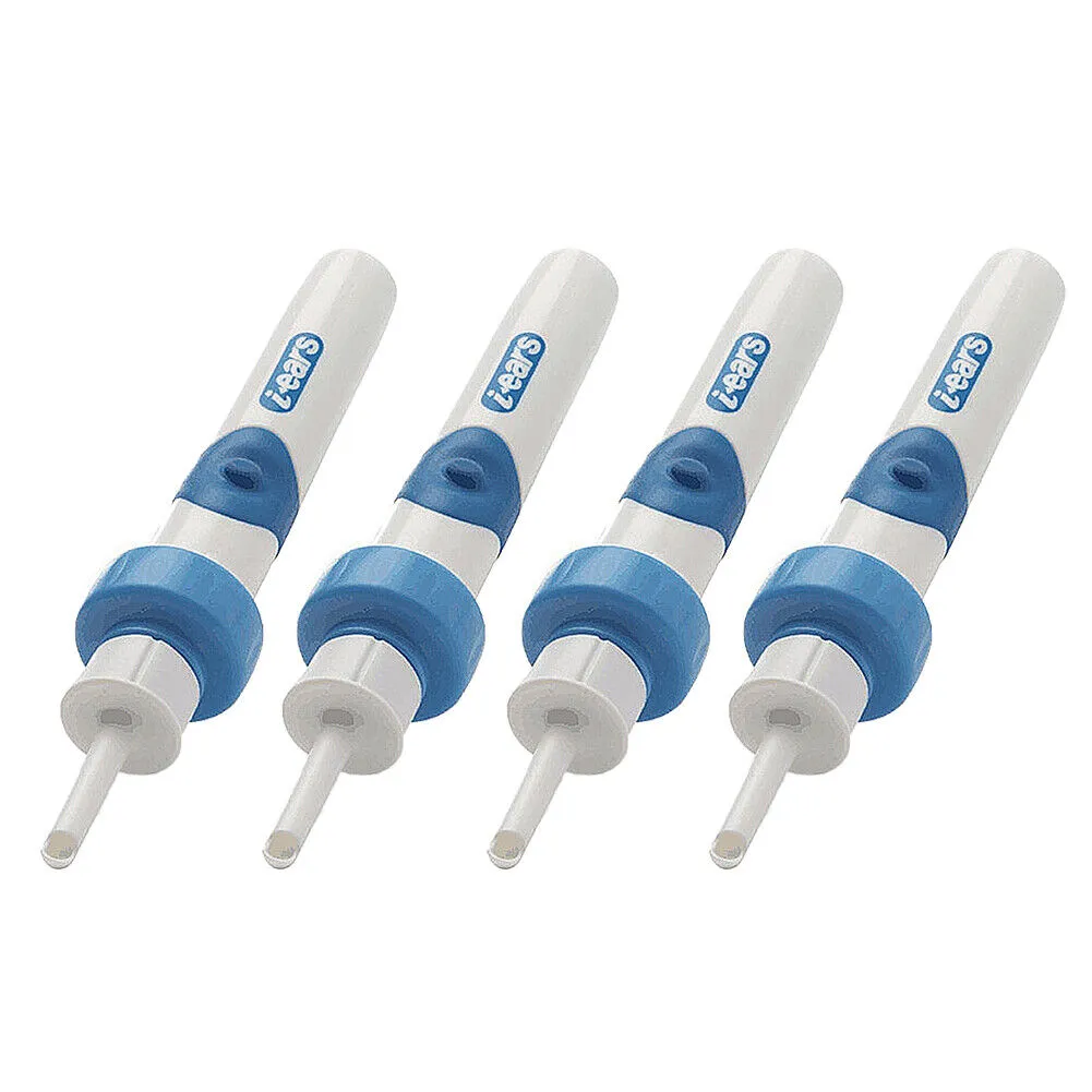 US 1-4 Electric Cordless Vacuum Ear Cleaner Wax Remover Painless Tool w/ Battery