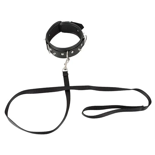 Vegan Fetish studded collar and leash