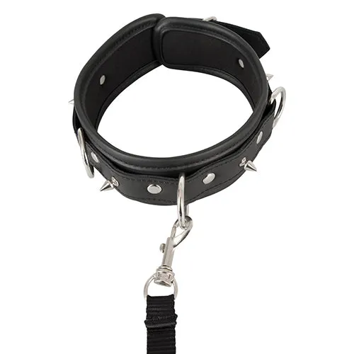 Vegan Fetish studded collar and leash