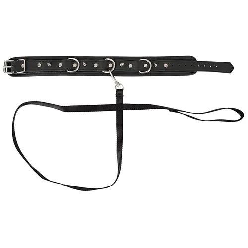 Vegan Fetish studded collar and leash