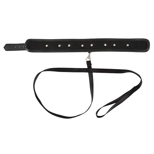Vegan Fetish studded collar and leash