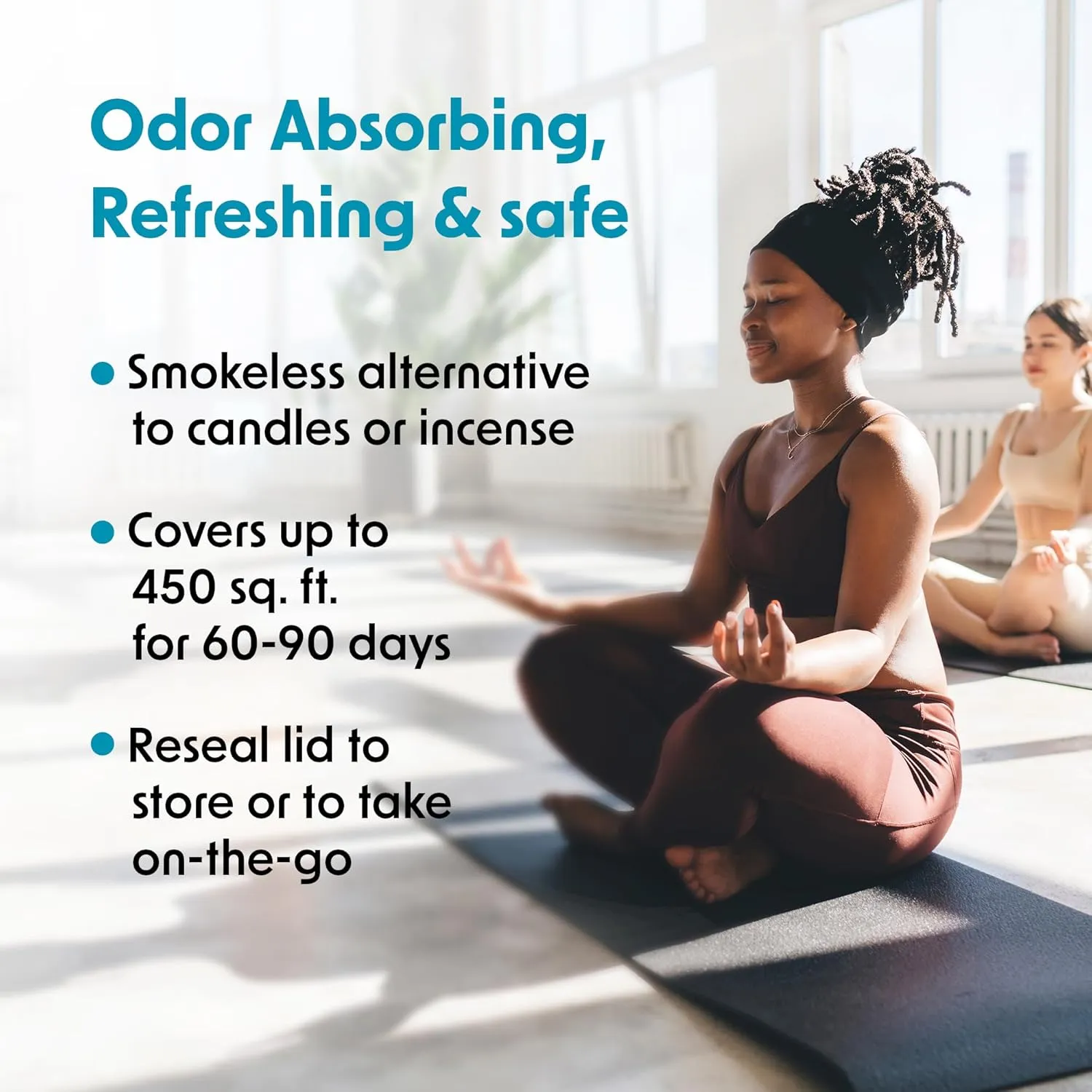 Wipex Odor Eliminator for Home - Refresh Eucalyptus & Mint Odor Absorber, 15 Oz Gel Jar, Long-Lasting Freshness, Ideal for Rooms, Offices, Yoga Studios, Effective Odor Eliminator, 3pk